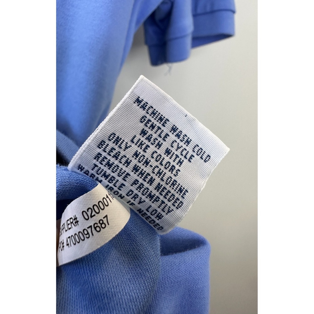 Polo Ralph Lauren Pima Soft Touch Cotton Shirt Mens XL Blue Rugby Pony Stretch - Picture 8 of 10